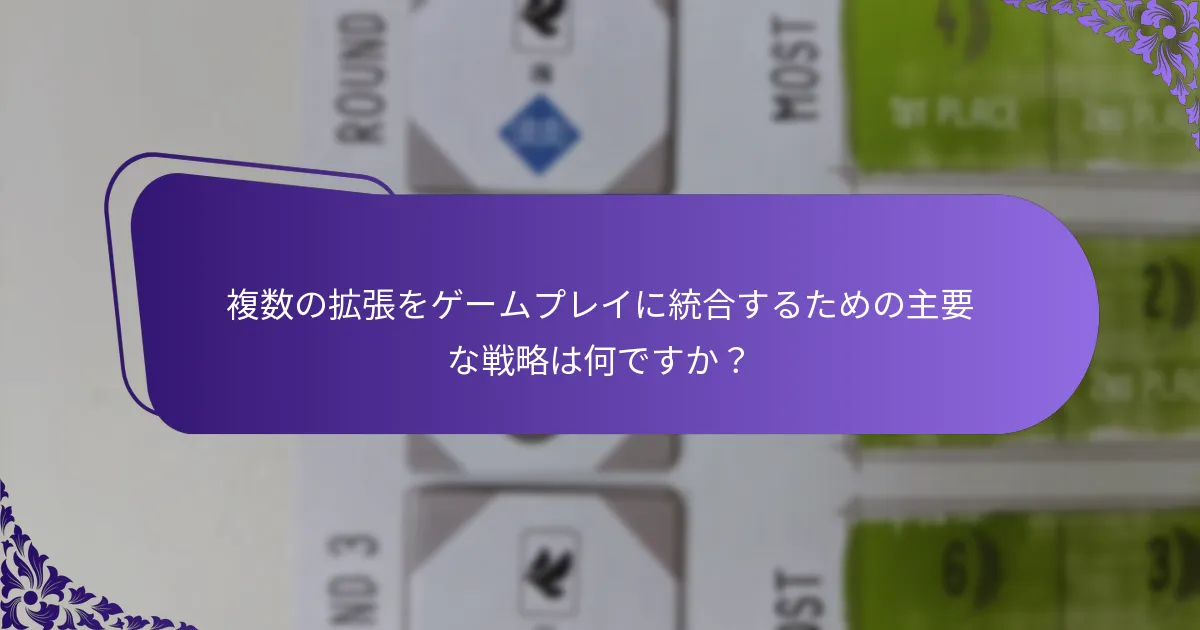異なる拡張はゲームプレイのバランスにどのように影響しますか？