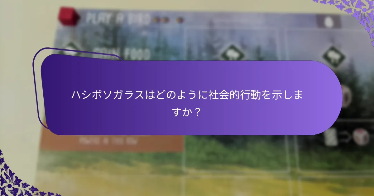 ハシボソガラスはどのように社会的行動を示しますか？