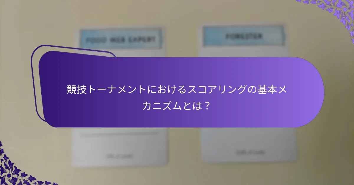 戦略はトーナメントのスコアリング結果をどのように改善できるか？