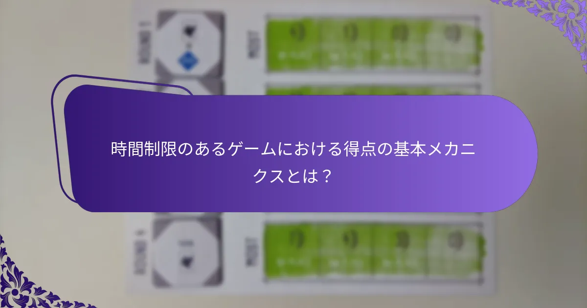特定のゲームタイプに最も効果的な得点戦略は何か？