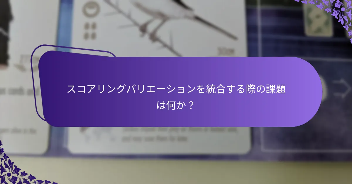 テーマ統合に最も効果的なスコアリングシステムはどれか？