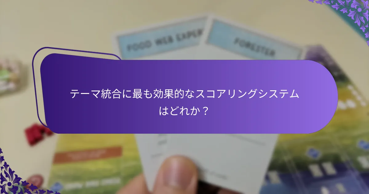 スコアリングバリエーションを統合する際の課題は何か？